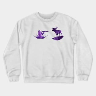 Moose Hunting Crewneck Sweatshirt